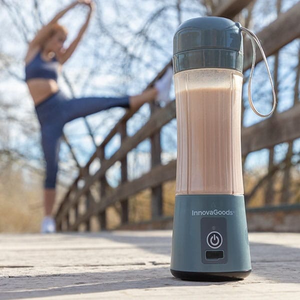 Blender bezprzewodowy kielichowy ręczny przenośny stojący z bidonem 6 Blender bezprzewodowy kielichowy ręczny przenośny stojący z bidonem - obrazek 6