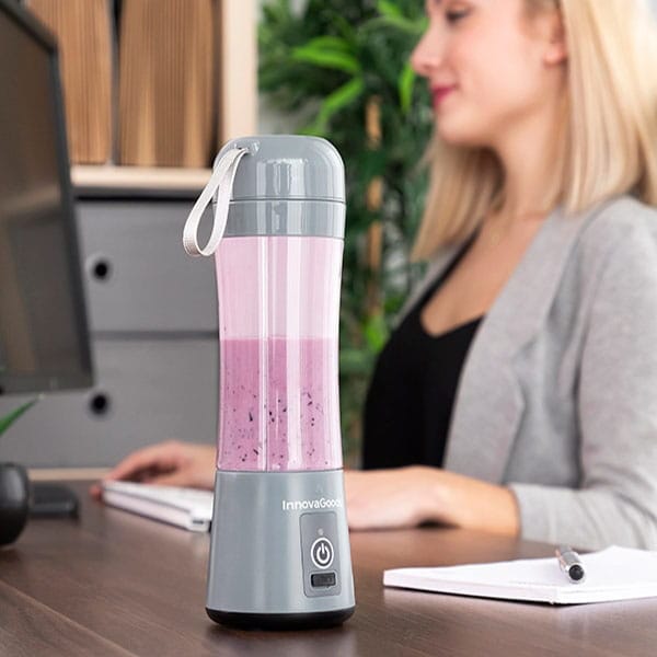 Blender bezprzewodowy kielichowy ręczny przenośny stojący z bidonem 8 Blender bezprzewodowy kielichowy ręczny przenośny stojący z bidonem - obrazek 8