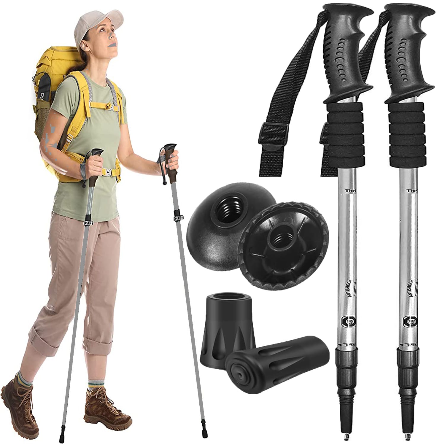 Kijki do chodzenia trekingowe nordic walking + akcesoria 14 Kijki do chodzenia trekingowe nordic walking + akcesoria - obrazek 14