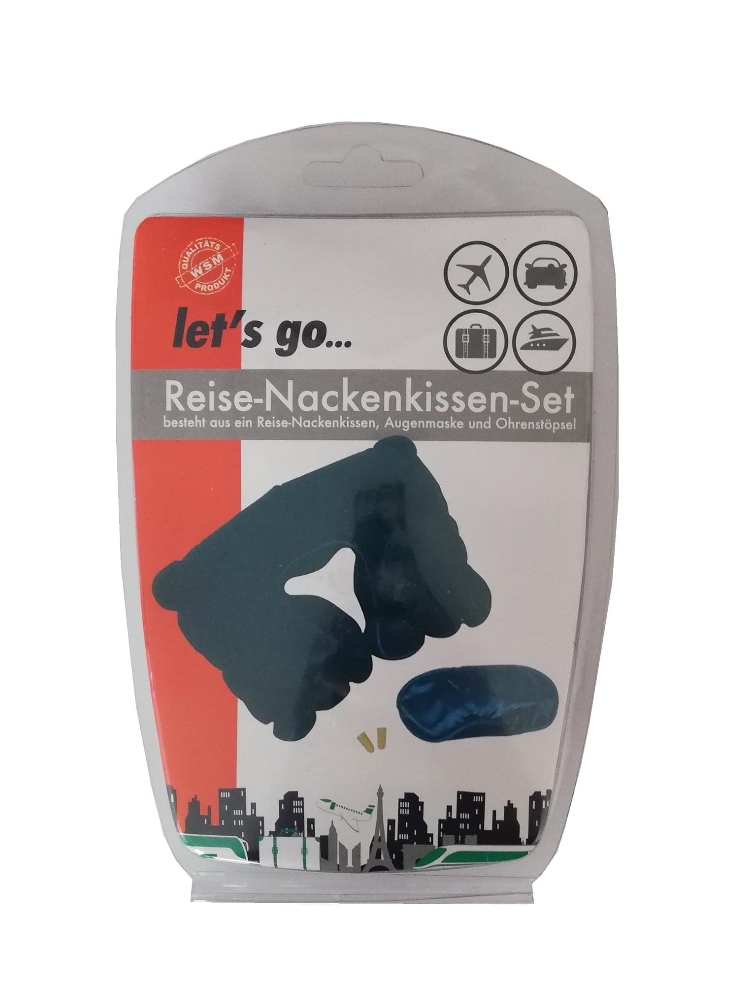 Zestaw podróżny poduszka turystyczna opaska na oczy stopery 6 Zestaw podróżny poduszka turystyczna opaska na oczy stopery - obrazek 6