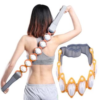 Pas masujący rolki do masażu masażer do pleców karku nóg brzucha pośladków ud