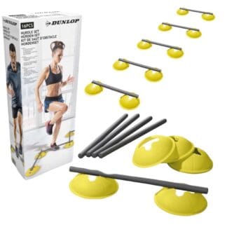 Pachołki treningowe zestaw przeszkód do ćwiczeń DUNLOP