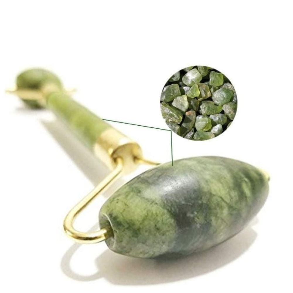 Masażer roller do twarzy jedeitowy kamień do masażu twarzy 3 Masażer roller do twarzy jedeitowy kamień do masażu twarzy - obrazek 3