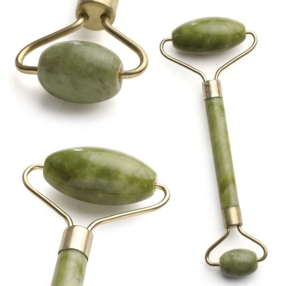 Masażer roller do twarzy jedeitowy kamień do masażu twarzy 2 Masażer roller do twarzy jedeitowy kamień do masażu twarzy - obrazek 2