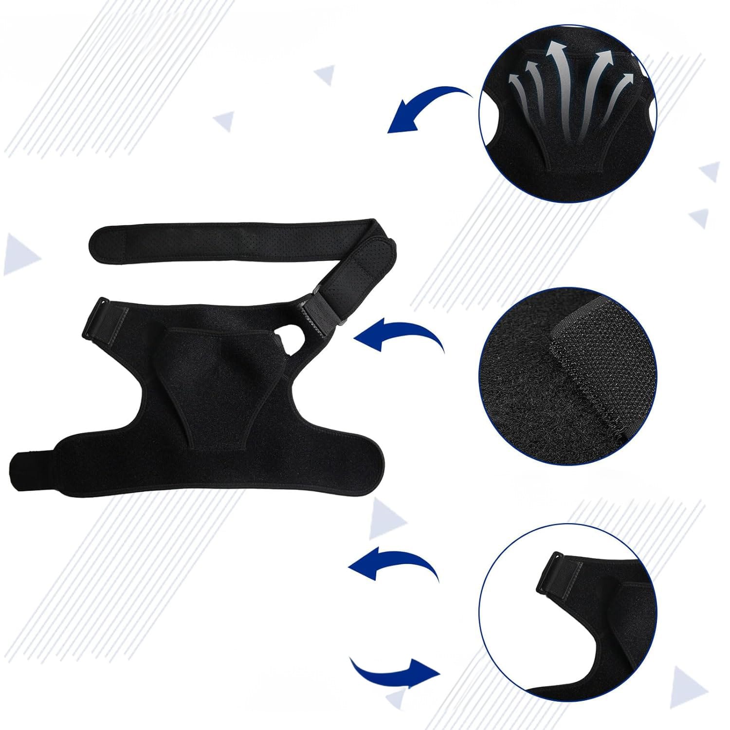 Stabilizator Barku Ramienia Usztywniacz Opaska Orteza Barkowa na Bark Ramię 12 Stabilizator Barku Ramienia Usztywniacz Opaska Orteza Barkowa na Bark Ramię - obrazek 12