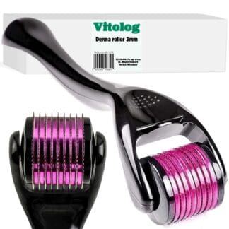 Derma Roller Mezoterapia Igłowa Masażer Roller Wałek do Masażu Twarzy Ciała 3mm