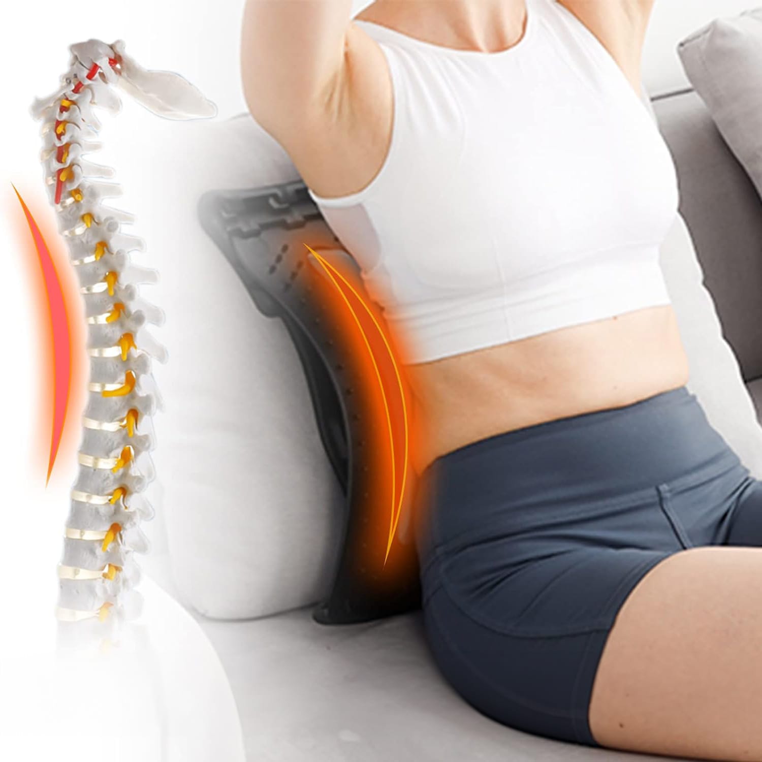 Masażer do pleców karku ramion przyrząd do masażu rozciągania kręgosłupa 4 Masażer do pleców karku ramion przyrząd do masażu rozciągania kręgosłupa - obrazek 4