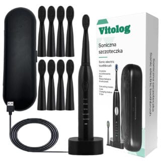 Elektryczna Soniczna Szczoteczka Do Zębów Szczotka 8 Końcówki Soniczne IPX7