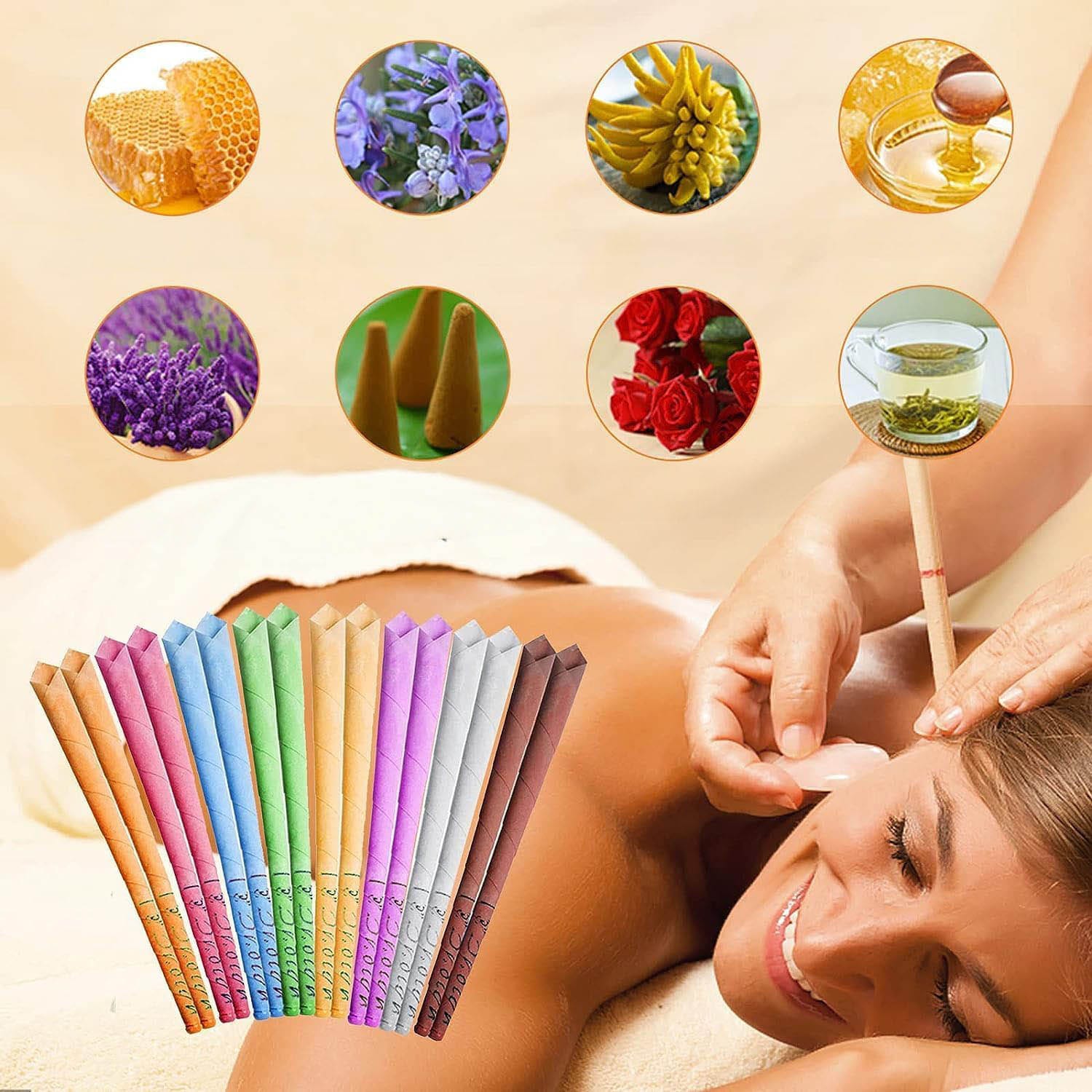 Świece Do Świecowanie Oczyszczanie Konchowanie Uszu Świeczki 16 Akcesoria 8 Świece Do Świecowanie Oczyszczanie Konchowanie Uszu Świeczki 16 Akcesoria - obrazek 8