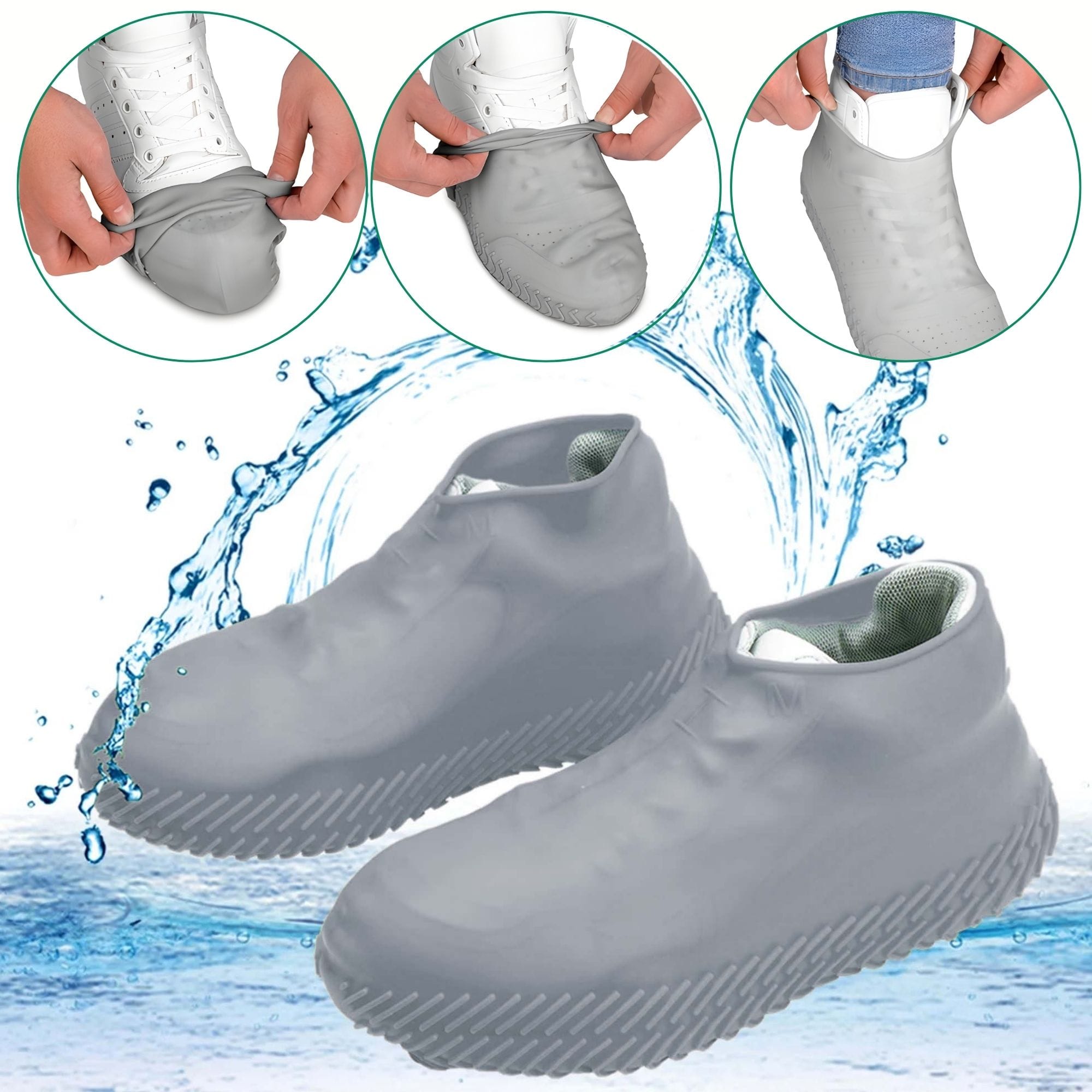 Nakładki Ochraniacze Przeciwdeszczowe Wodoodporne Gumowe na Buty Obuwie 13 Nakładki Ochraniacze Przeciwdeszczowe Wodoodporne Gumowe na Buty Obuwie - obrazek 13