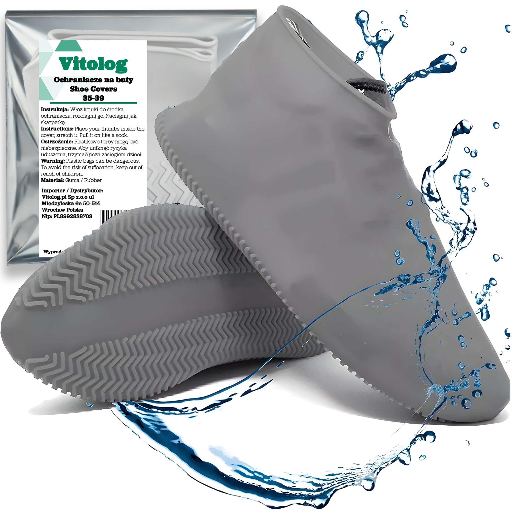 Nakładki Ochraniacze Przeciwdeszczowe Wodoodporne Gumowe na Buty Obuwie 1 Nakładki Ochraniacze Przeciwdeszczowe Wodoodporne Gumowe na Buty Obuwie