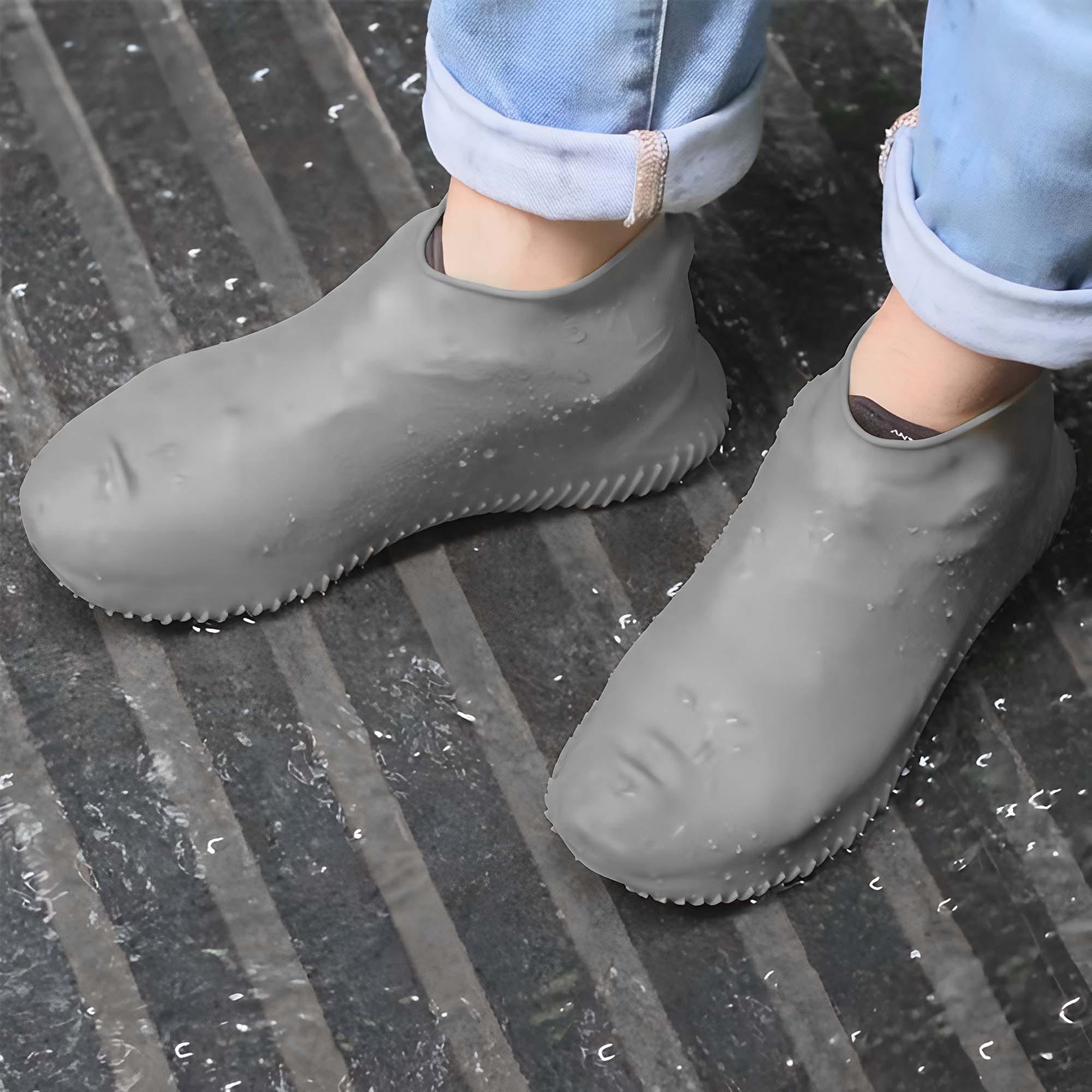 Nakładki Ochraniacze Przeciwdeszczowe Wodoodporne Gumowe na Buty Obuwie 3 Nakładki Ochraniacze Przeciwdeszczowe Wodoodporne Gumowe na Buty Obuwie - obrazek 3