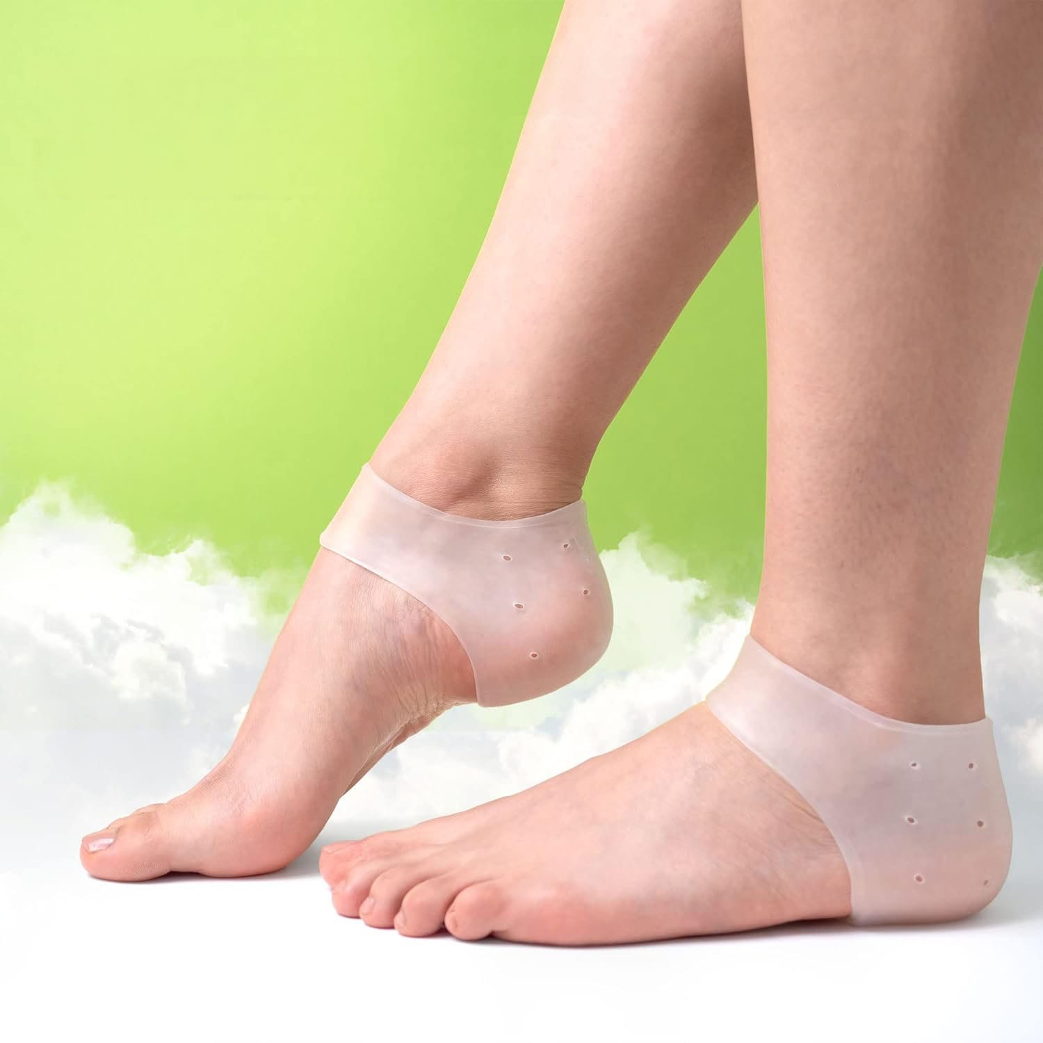 Miękka żelowa osłona ochronna na zrogowaciałe spękane suche pięty - 2 szt 2 Miękka żelowa osłona ochronna na zrogowaciałe spękane suche pięty - 2 szt - obrazek 2