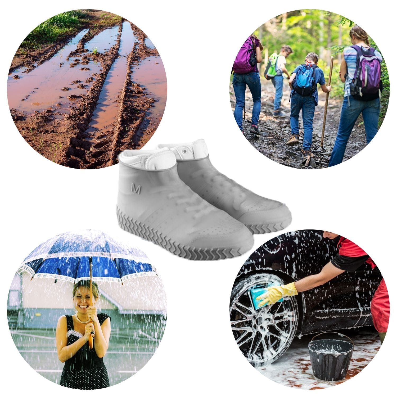 Nakładki Ochraniacze Przeciwdeszczowe Wodoodporne Gumowe na Buty Obuwie 9 Nakładki Ochraniacze Przeciwdeszczowe Wodoodporne Gumowe na Buty Obuwie - obrazek 9