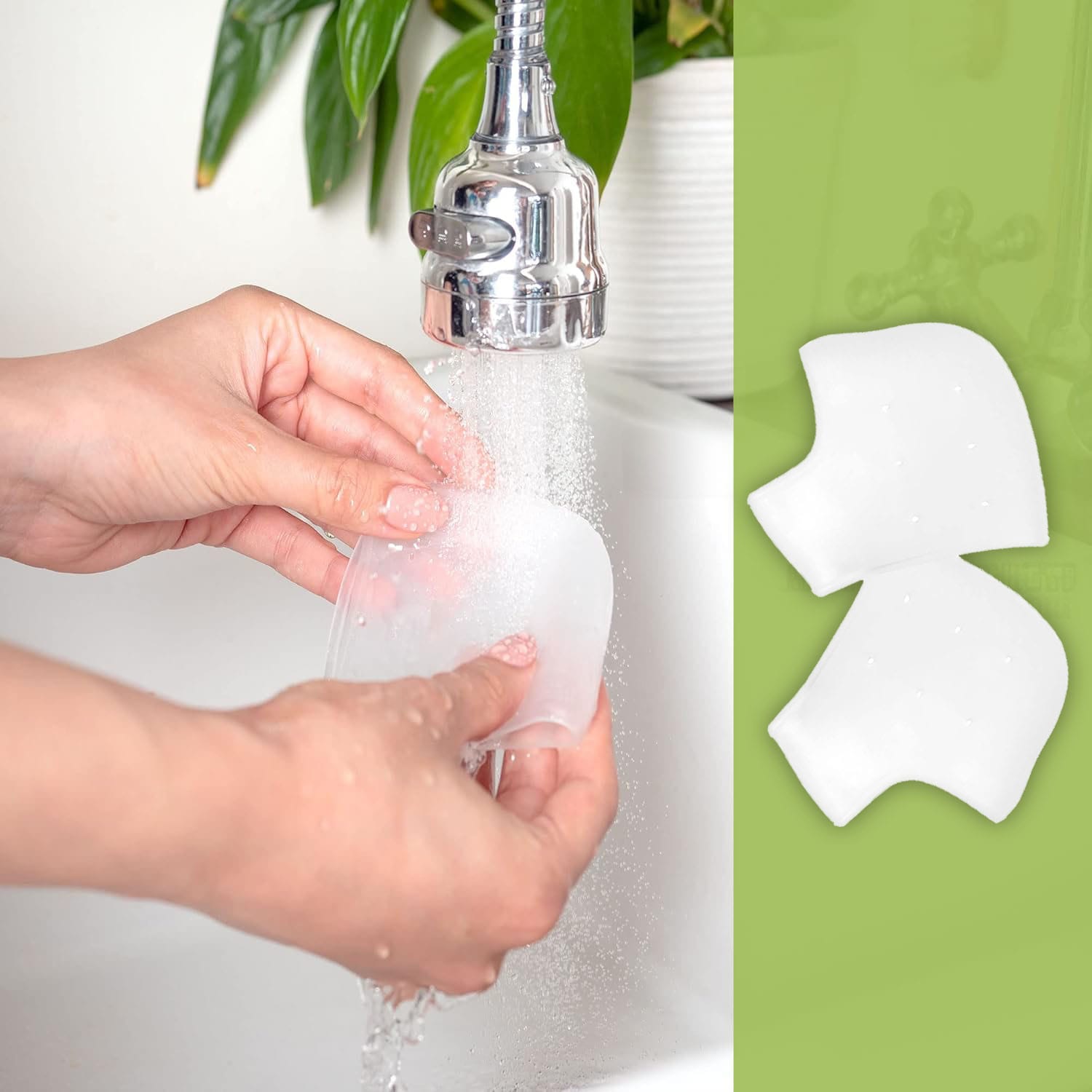 Miękka żelowa osłona ochronna na zrogowaciałe spękane suche pięty - 2 szt 5 Miękka żelowa osłona ochronna na zrogowaciałe spękane suche pięty - 2 szt - obrazek 5