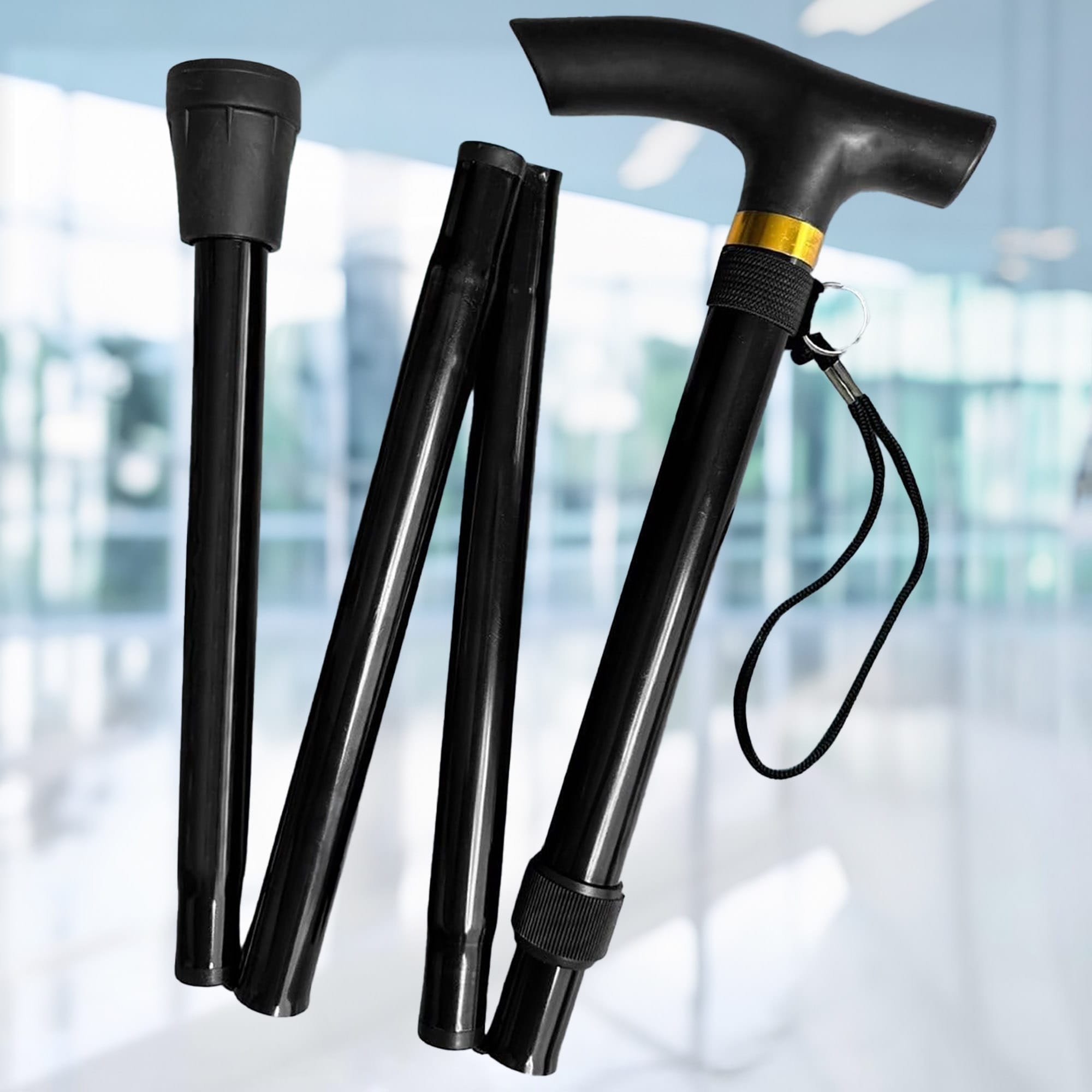 Składana Laska do Chodzenia Ortopedyczna Inwalidzka Teleskopowa dla Seniora 8 Składana Laska do Chodzenia Ortopedyczna Inwalidzka Teleskopowa dla Seniora - obrazek 8