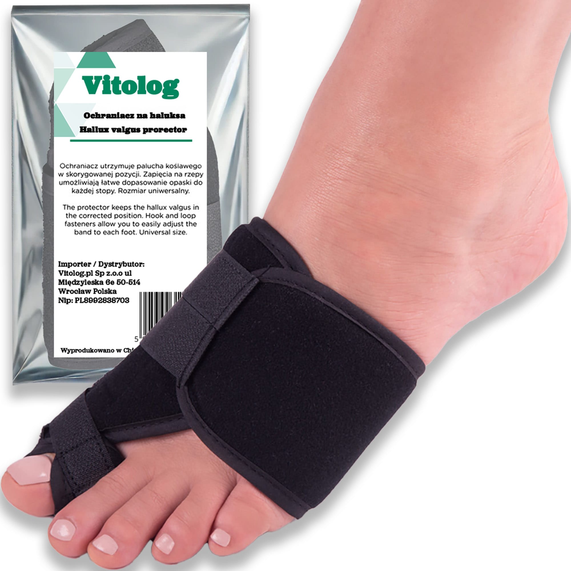 Ortopedyczny Aparat na Haluksy Korekcyjny Szyna Orteza Palucha Koślawego 2 Ortopedyczny Aparat na Haluksy Korekcyjny Szyna Orteza Palucha Koślawego - obrazek 2