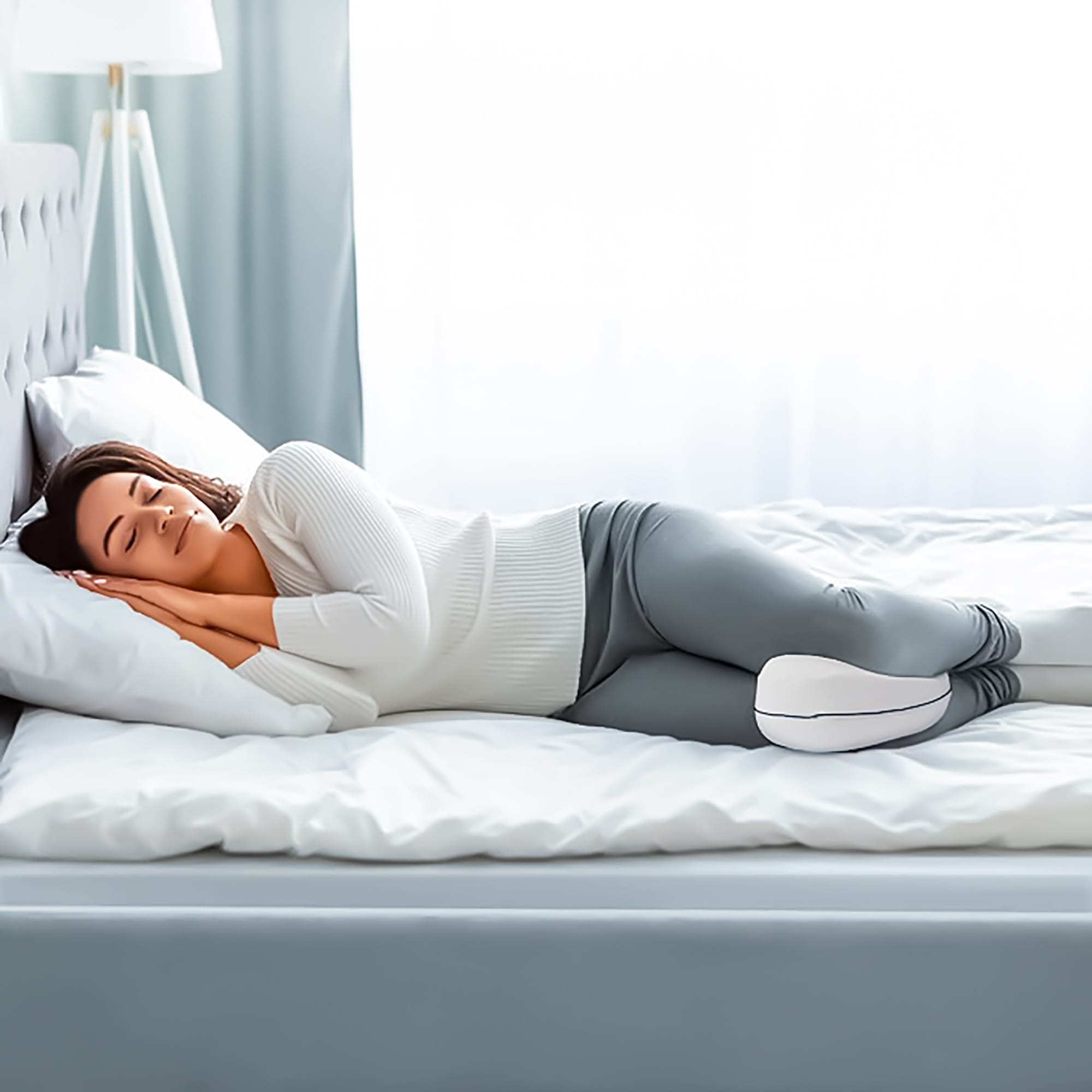 Poduszka Ortopedyczna Klin pod Nogi między Kolana do Spania z Pianką Memory 4 Poduszka Ortopedyczna Klin pod Nogi między Kolana do Spania z Pianką Memory - obrazek 4