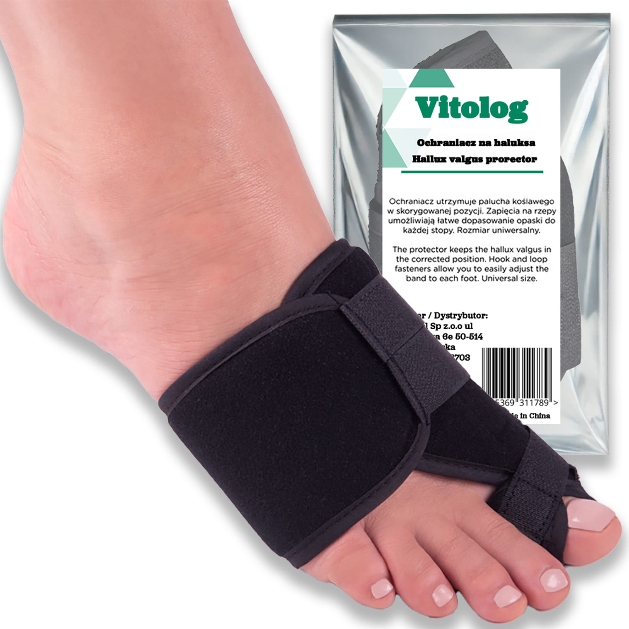 Ortopedyczny Aparat na Haluksy Korekcyjny Szyna Orteza Palucha Koślawego 1 Ortopedyczny Aparat na Haluksy Korekcyjny Szyna Orteza Palucha Koślawego