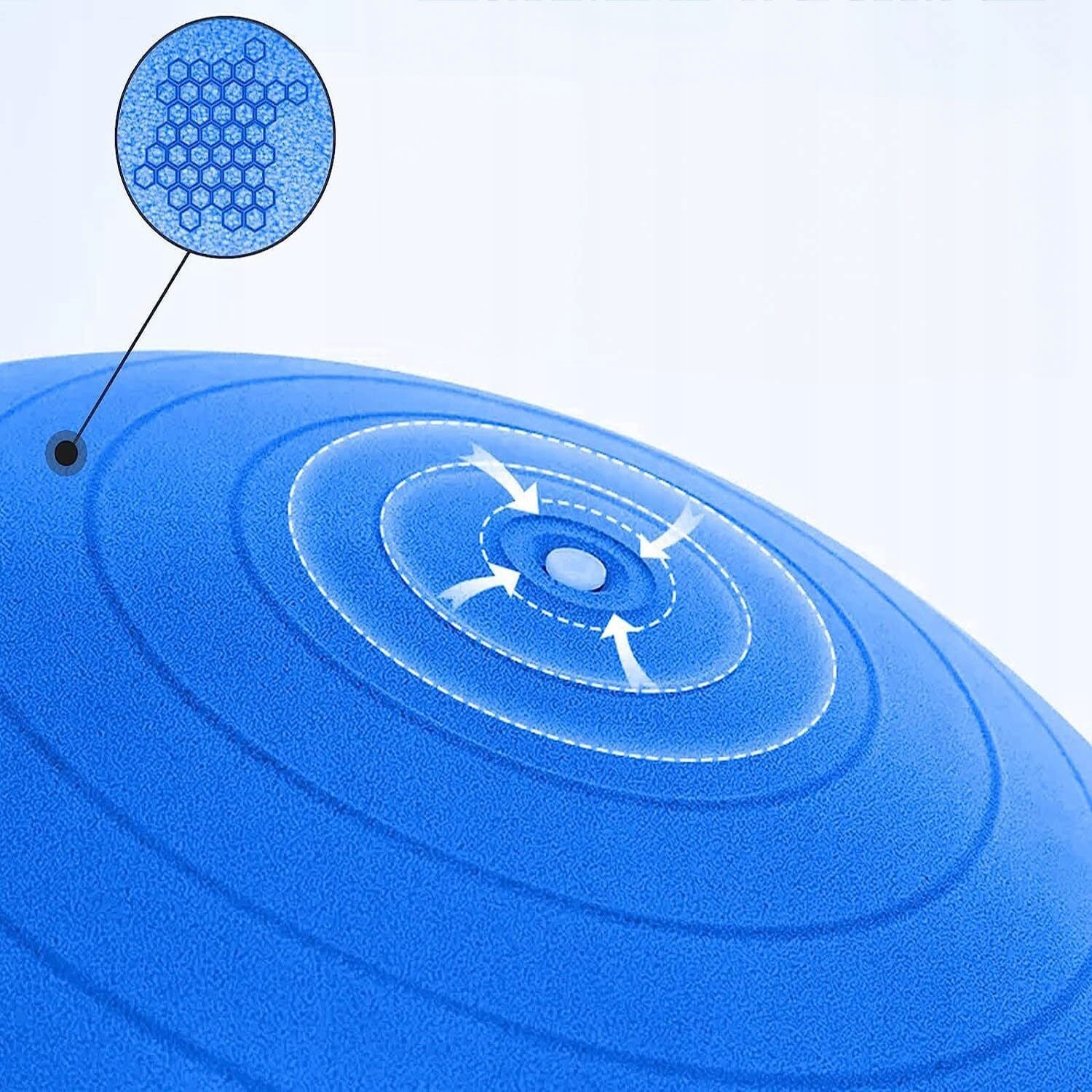 Piłka Fitness do Ćwiczeń Gimnastyczna Rehabilitacyjna Pilates w Ciąży 55 cm 9 Piłka Fitness do Ćwiczeń Gimnastyczna Rehabilitacyjna Pilates w Ciąży 55 cm - obrazek 9