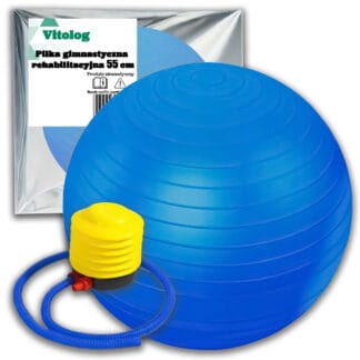 Piłka Fitness do Ćwiczeń Gimnastyczna Rehabilitacyjna Pilates w Ciąży 55 cm