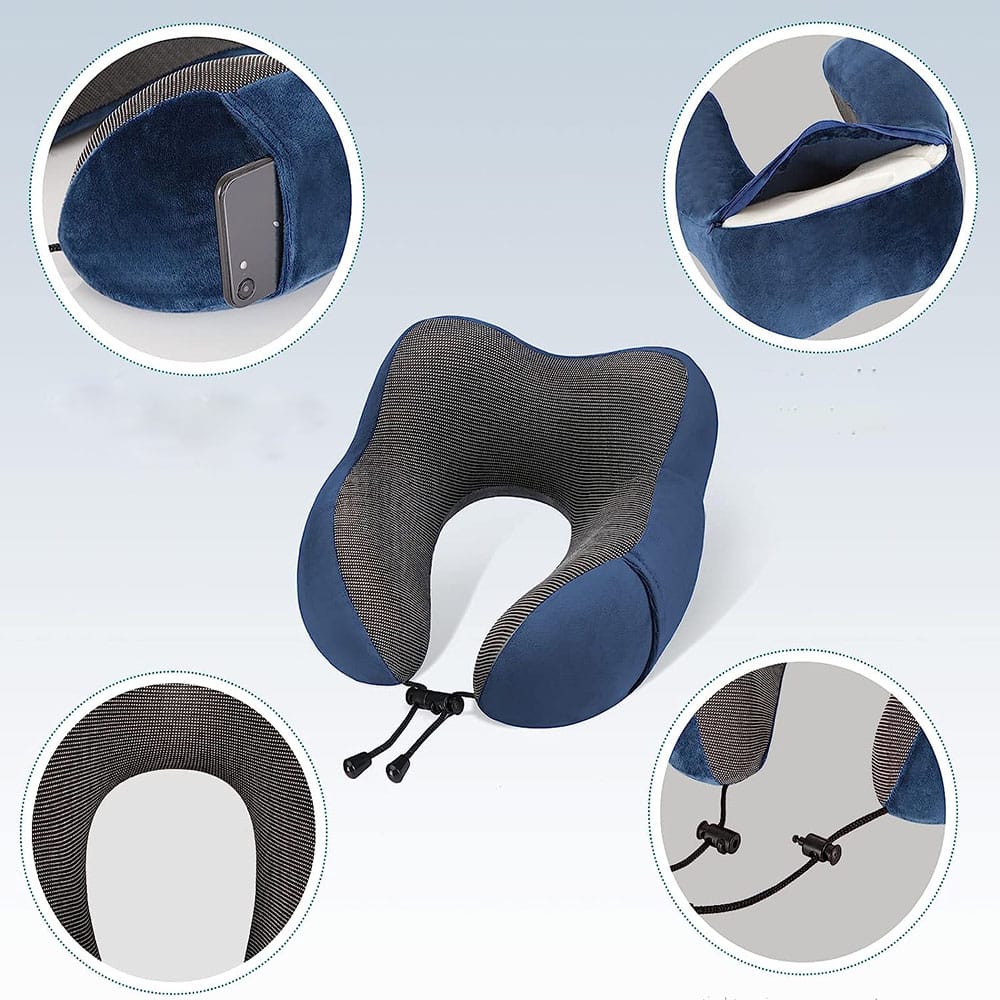 Poduszka Podróżna do Samolotu Turystyczna do Auta Rogal na Szyję Kark Głowę 6 Poduszka Podróżna do Samolotu Turystyczna do Auta Rogal na Szyję Kark Głowę - obrazek 6