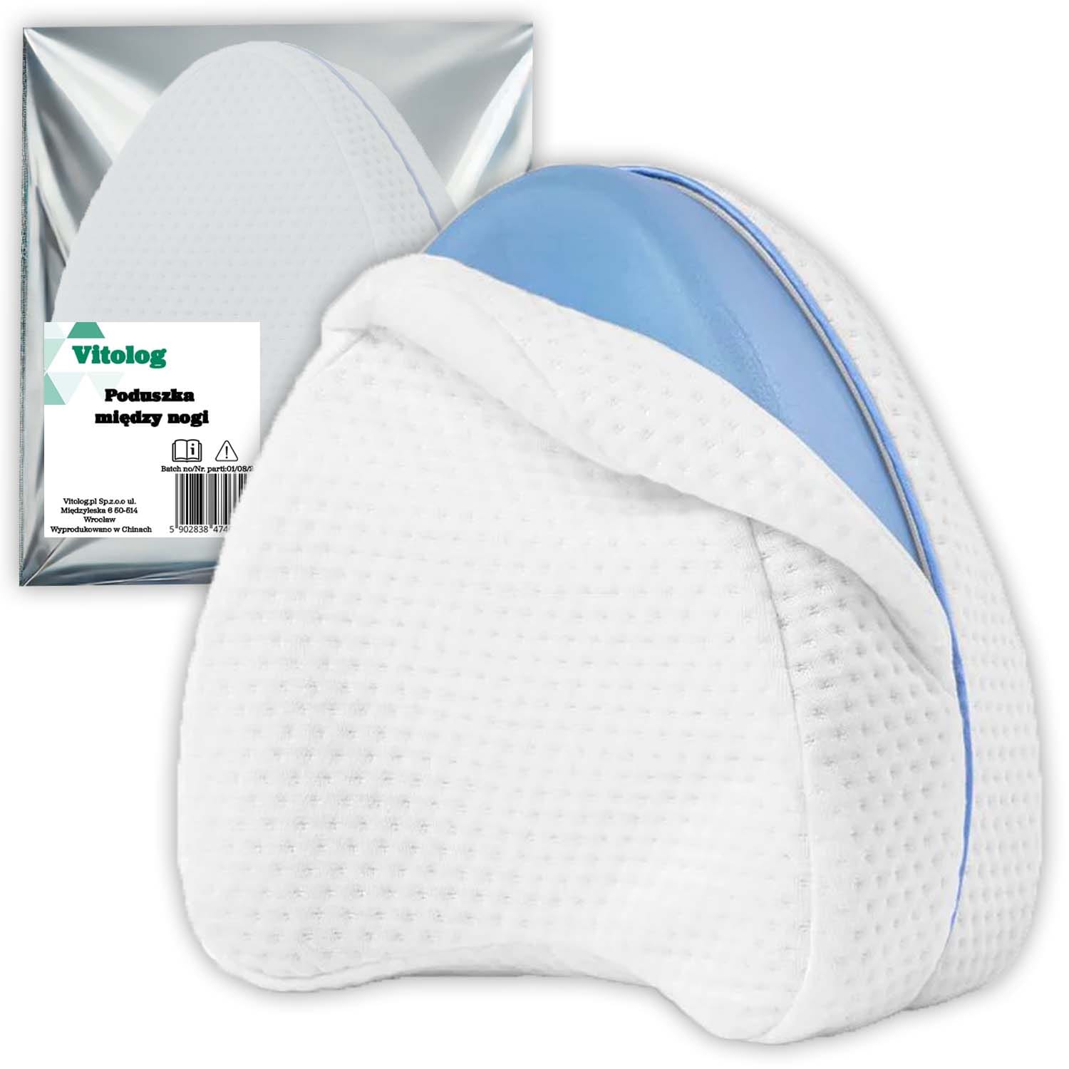 Poduszka Ortopedyczna Klin pod Nogi między Kolana do Spania z Pianką Memory 1 Poduszka Ortopedyczna Klin pod Nogi między Kolana do Spania z Pianką Memory