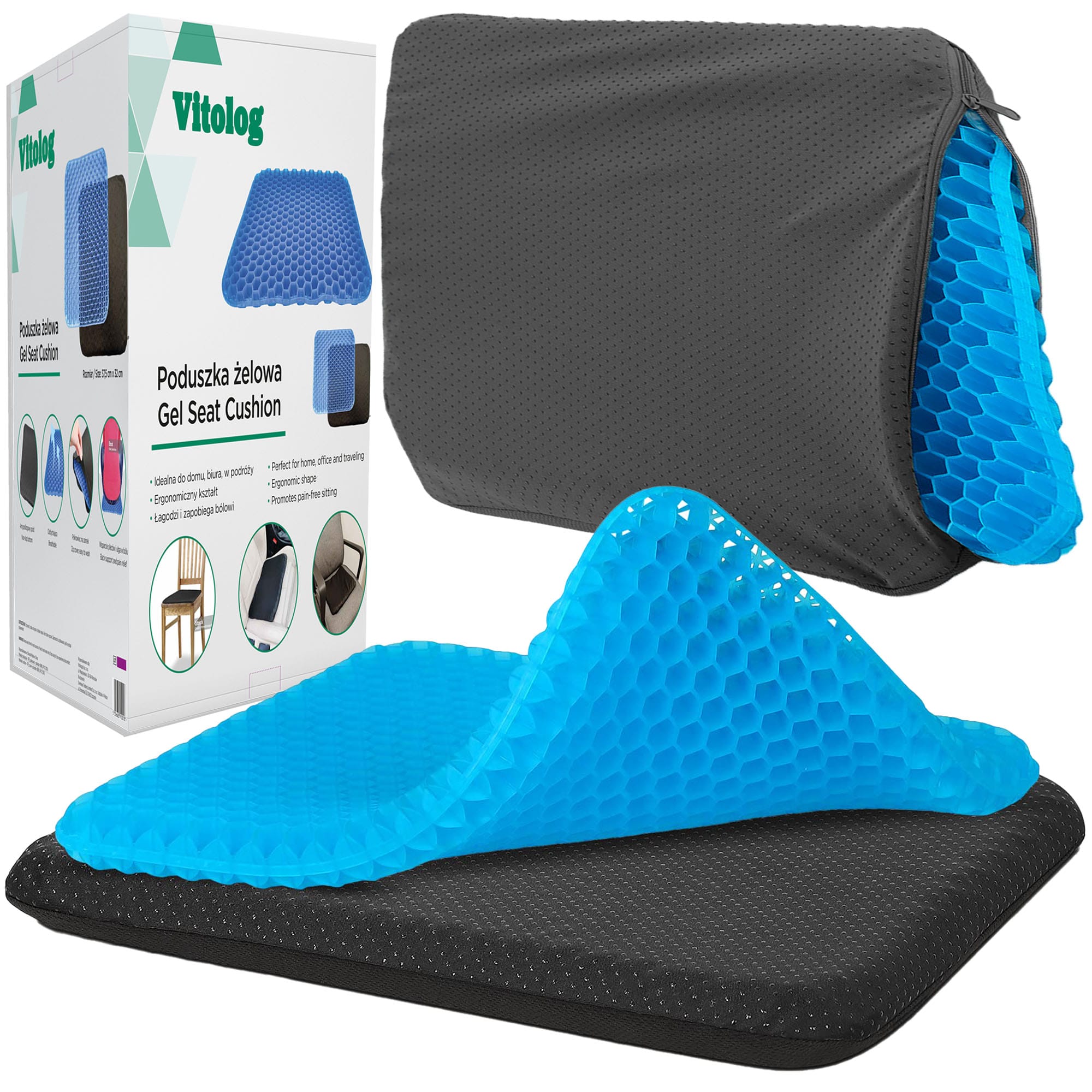 Poduszka Ortopedyczna Żelowa Na Fotel 1 Poduszka Ortopedyczna Żelowa Na Fotel