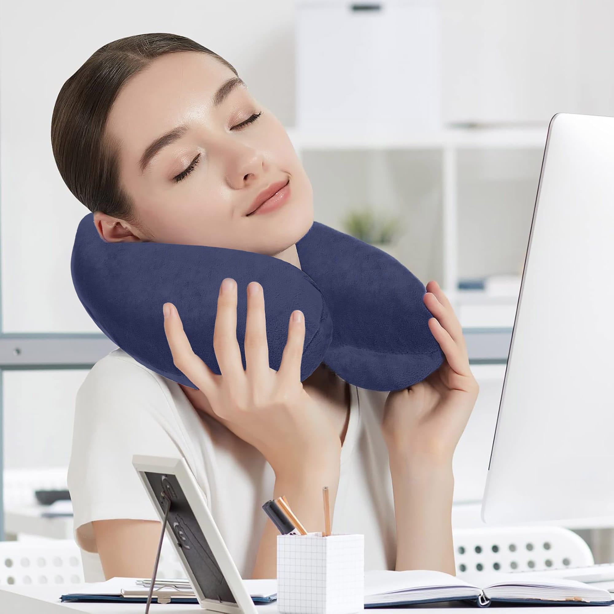 Poduszka Ortopedyczna Podróżna do Spania Turystyczna Auta Samolotu Spania 4 Poduszka Ortopedyczna Podróżna do Spania Turystyczna Auta Samolotu Spania - obrazek 4