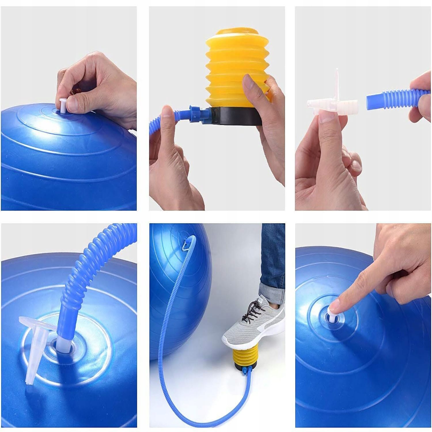 Piłka Fitness do Ćwiczeń Gimnastyczna Rehabilitacyjna Pilates w Ciąży 55 cm 6 Piłka Fitness do Ćwiczeń Gimnastyczna Rehabilitacyjna Pilates w Ciąży 55 cm - obrazek 6