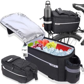 Torba Termiczna Turystyczna na Rower Sakwa Rowerowa na Bagażnik Rowerowy