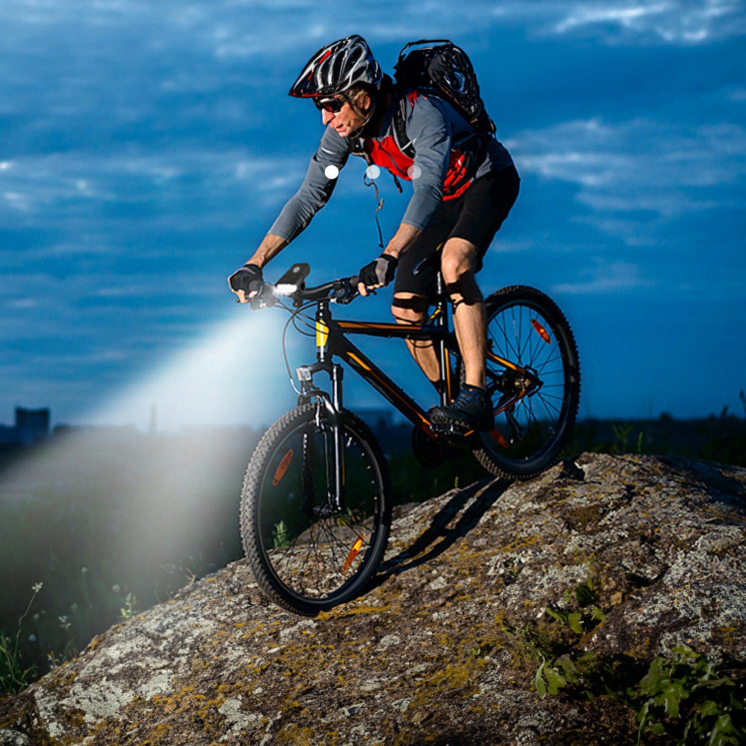 2x Lampka Rowerowa LED Przód Tył Akumulatorowa Zestaw Lampek do Roweru USB 7 2x Lampka Rowerowa LED Przód Tył Akumulatorowa Zestaw Lampek do Roweru USB - obrazek 7