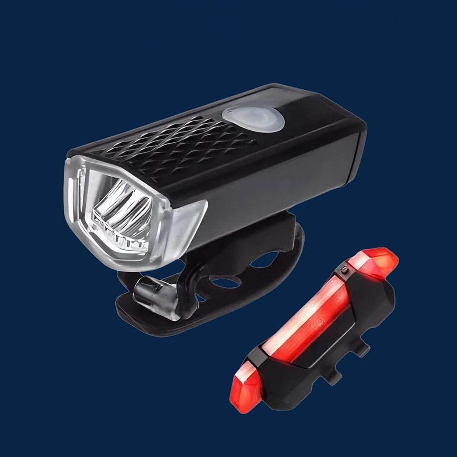 2x Lampka Rowerowa LED Przód Tył Akumulatorowa Zestaw Lampek do Roweru USB 8 2x Lampka Rowerowa LED Przód Tył Akumulatorowa Zestaw Lampek do Roweru USB - obrazek 8