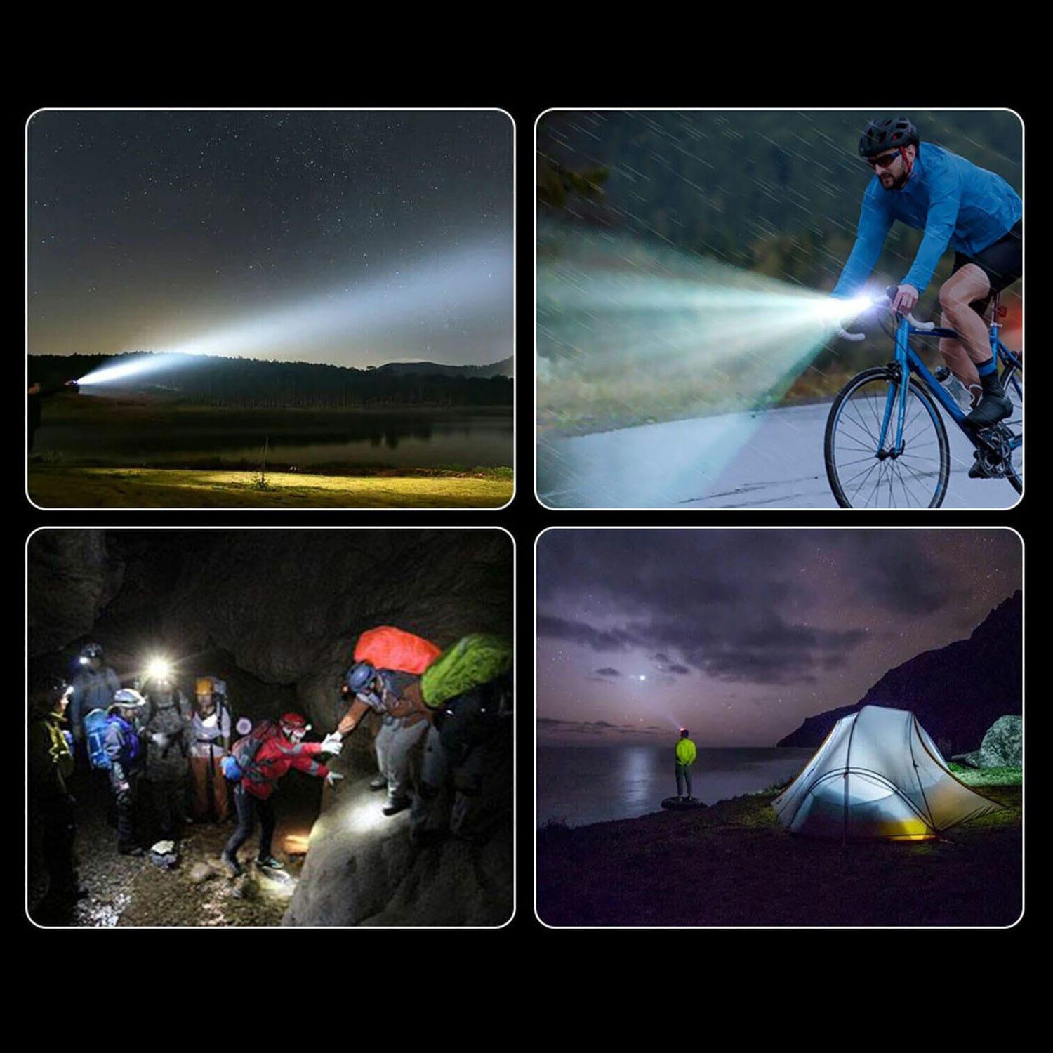 2x Lampka Rowerowa LED Przód Tył Akumulatorowa Zestaw Lampek do Roweru USB 3 2x Lampka Rowerowa LED Przód Tył Akumulatorowa Zestaw Lampek do Roweru USB - obrazek 3