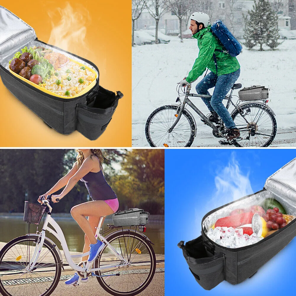 Torba Termiczna Turystyczna na Rower Sakwa Rowerowa na Bagażnik Rowerowy 3 Torba Termiczna Turystyczna na Rower Sakwa Rowerowa na Bagażnik Rowerowy - obrazek 3
