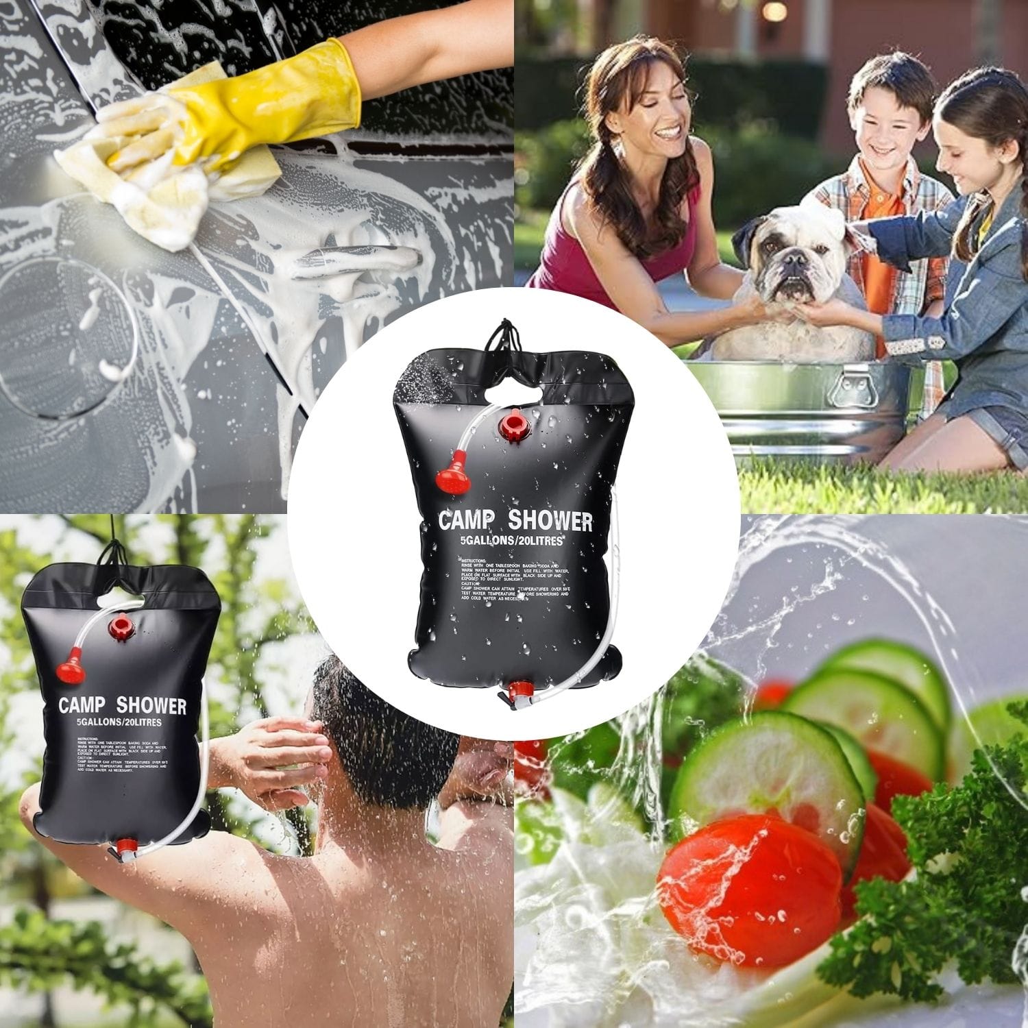 Prysznic Turystyczny Solarny Kempingowy Ogrodowy Polowy ze Zbiornikiem 20 L 4 Prysznic Turystyczny Solarny Kempingowy Ogrodowy Polowy ze Zbiornikiem 20 L - obrazek 4