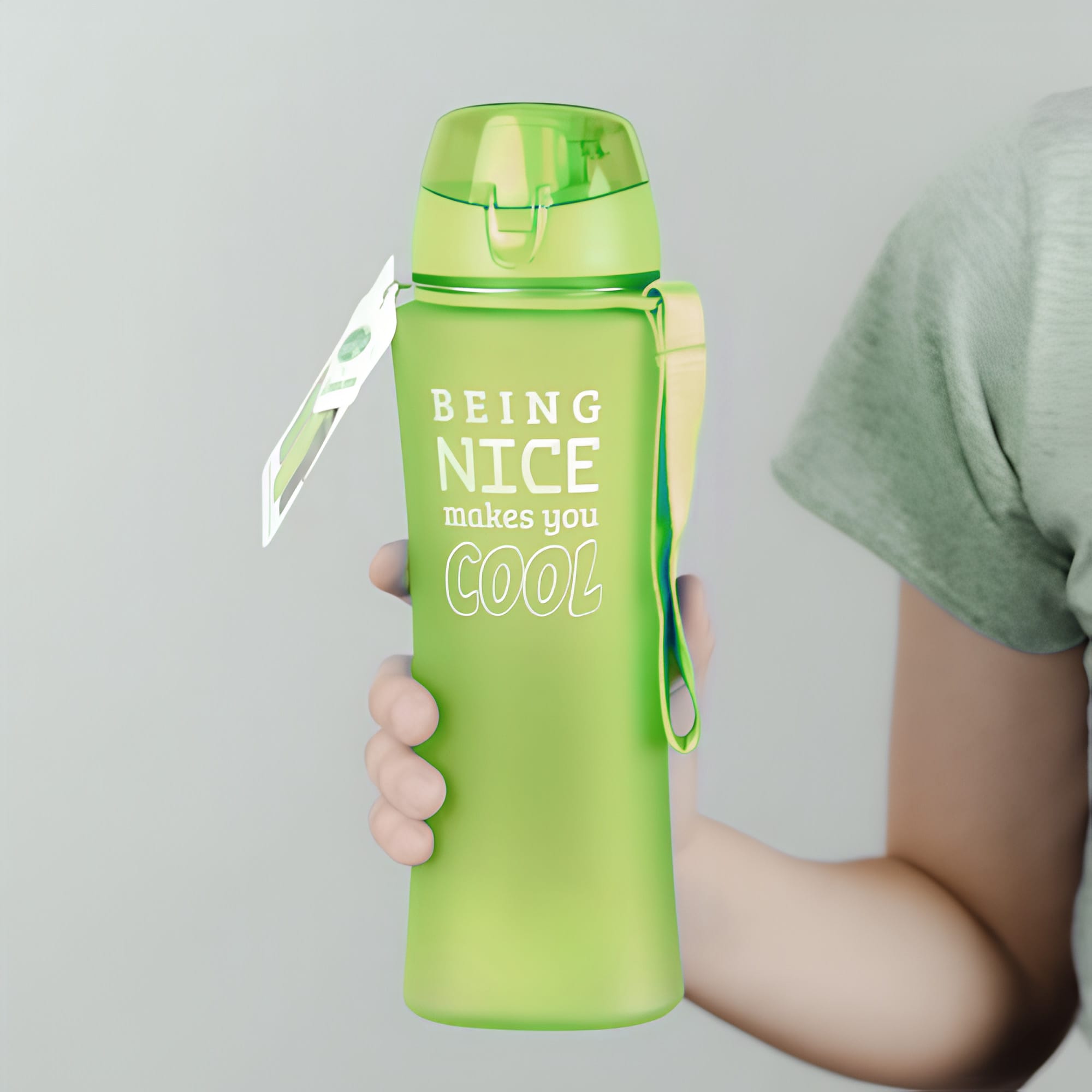 Butelka Motywacyjna Turystyczna Bidon na Wodę Sportowa DUŻA z Ustnikiem 650 5 Butelka Motywacyjna Turystyczna Bidon na Wodę Sportowa DUŻA z Ustnikiem 650 - obrazek 5