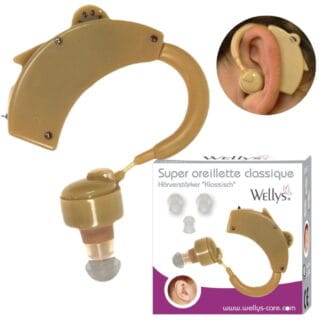 Aparat słuchowy wzmacniacz słuchu zauszny klasyczny dla seniora klasyczny