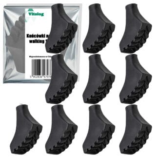 10x Końcówki do Kijków Nordic Walking Trekkingowych Buciki Gumy na Kije