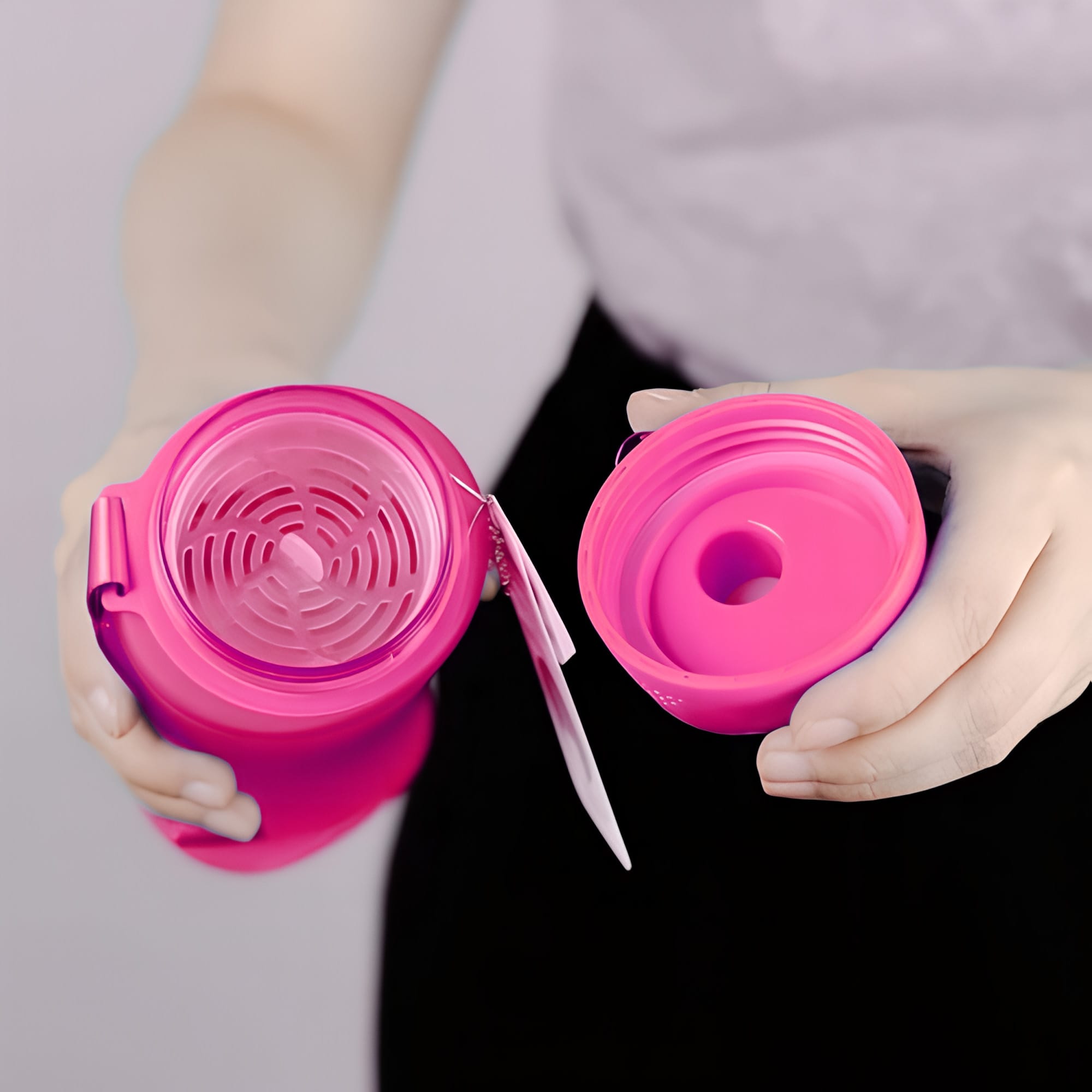 Butelka Motywacyjna Turystyczna Bidon na Wodę Sportowa DUŻA z Ustnikiem 650 11 Butelka Motywacyjna Turystyczna Bidon na Wodę Sportowa DUŻA z Ustnikiem 650 - obrazek 11