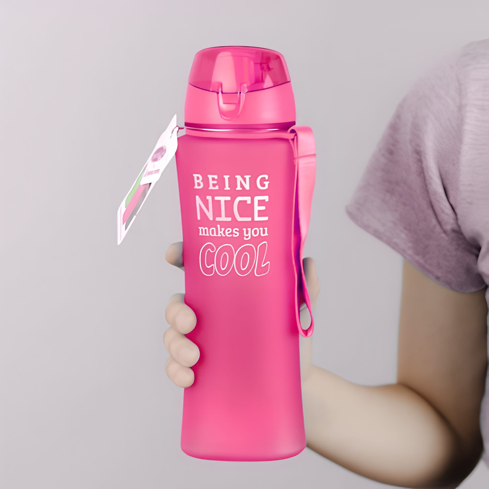 Butelka Motywacyjna Turystyczna Bidon na Wodę Sportowa DUŻA z Ustnikiem 650 4 Butelka Motywacyjna Turystyczna Bidon na Wodę Sportowa DUŻA z Ustnikiem 650 - obrazek 4