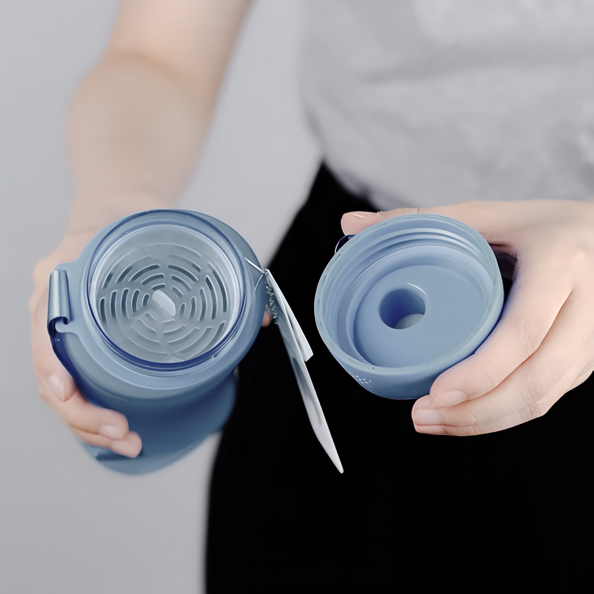 Butelka Motywacyjna Turystyczna Bidon na Wodę Sportowa DUŻA z Ustnikiem 650 10 Butelka Motywacyjna Turystyczna Bidon na Wodę Sportowa DUŻA z Ustnikiem 650 - obrazek 10