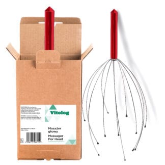 Ajurwedyjski Masażer do Masażu Skóry Głowy Wcierka Relaksujący Stalowy