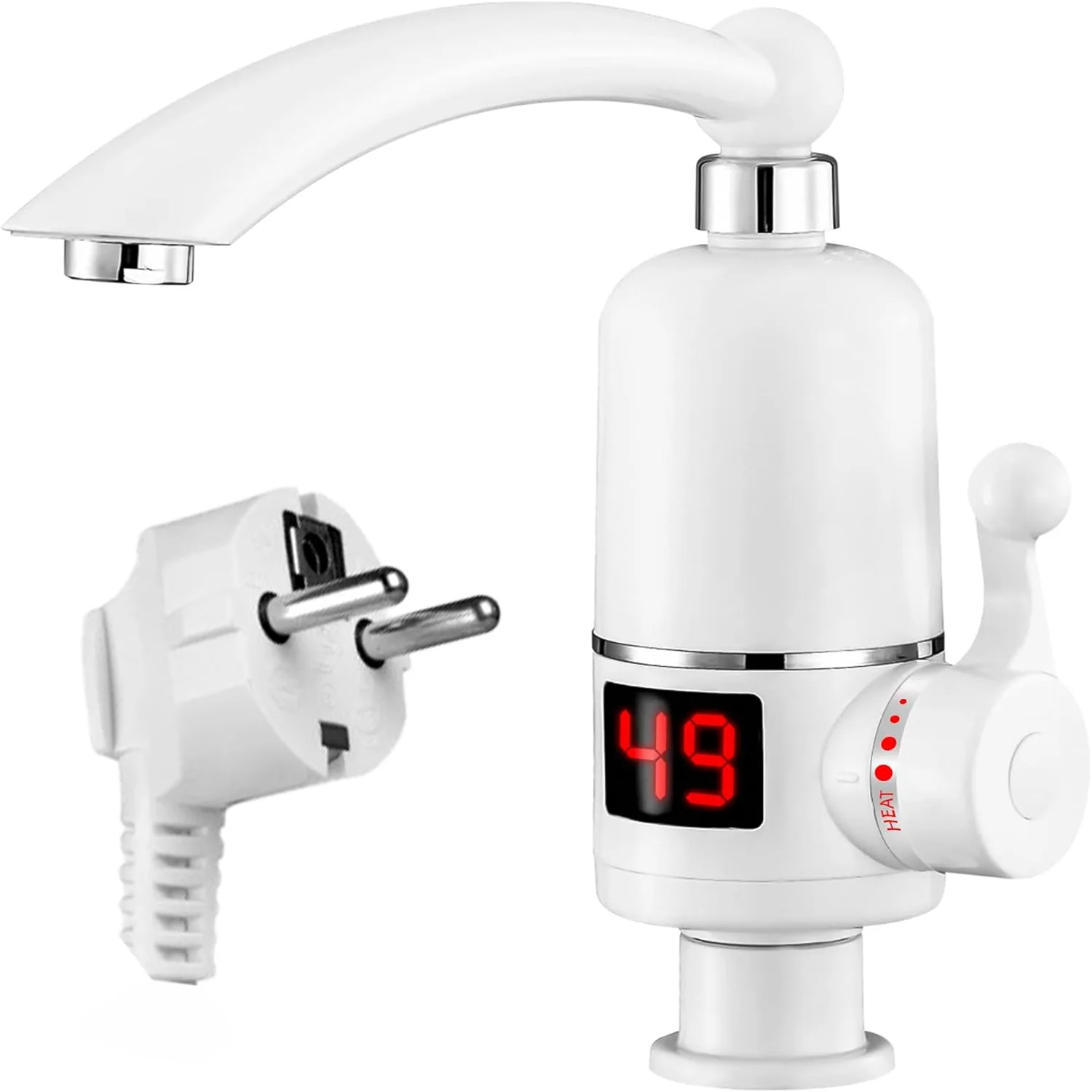 Przepływowy Podgrzewacz Wody Elektryczny Kran Turystyczny do Kuchni 3000W - obrazek 13