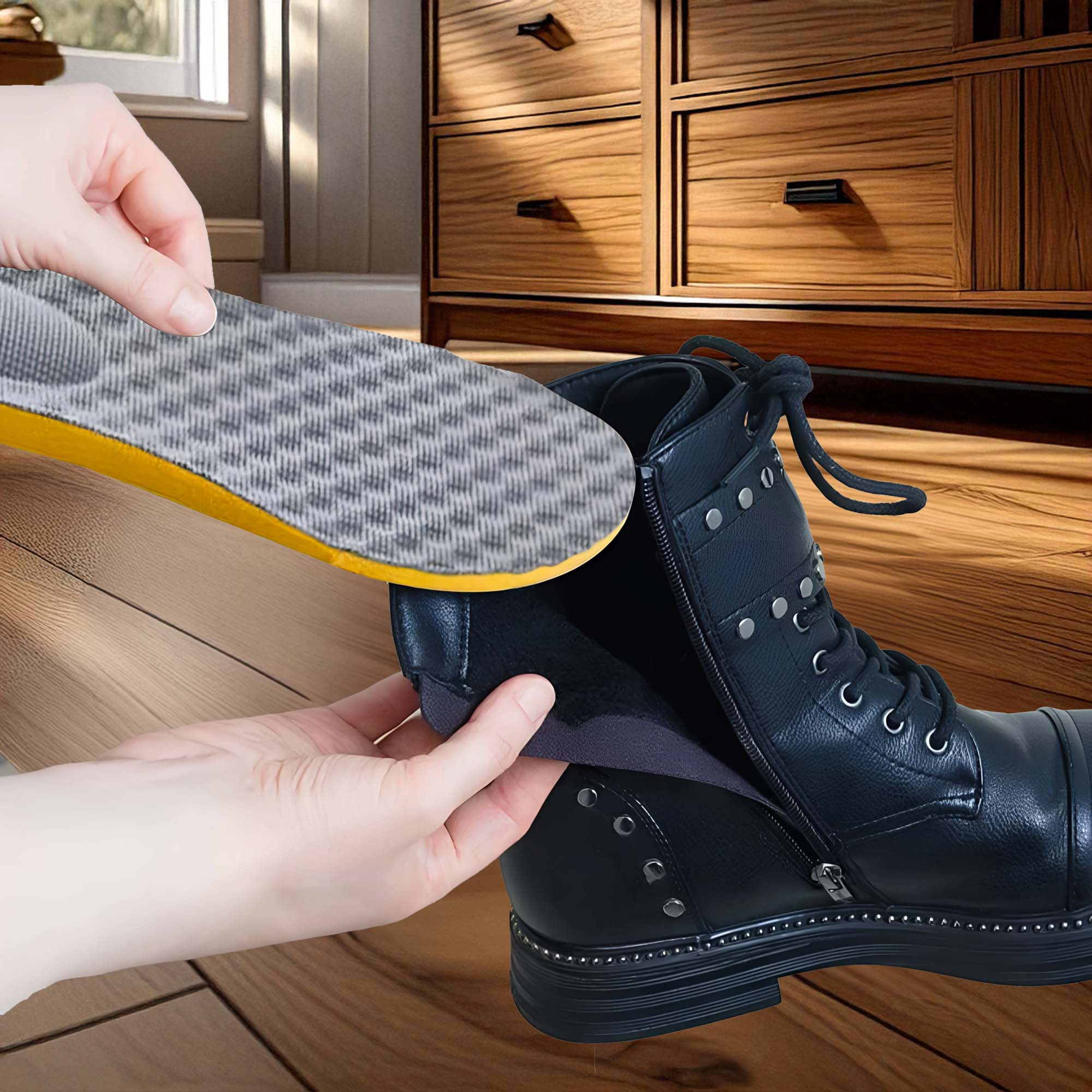 Miękkie Piankowe Wkładki do Butów Sportowych Roboczych na Ostrogę Piętową 7 Miękkie Piankowe Wkładki do Butów Sportowych Roboczych na Ostrogę Piętową - obrazek 7