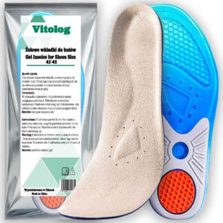 Żelowe Wkładki do Butów Amortyzujące Bolące Stopy Pięty Ostrogi Miękkie