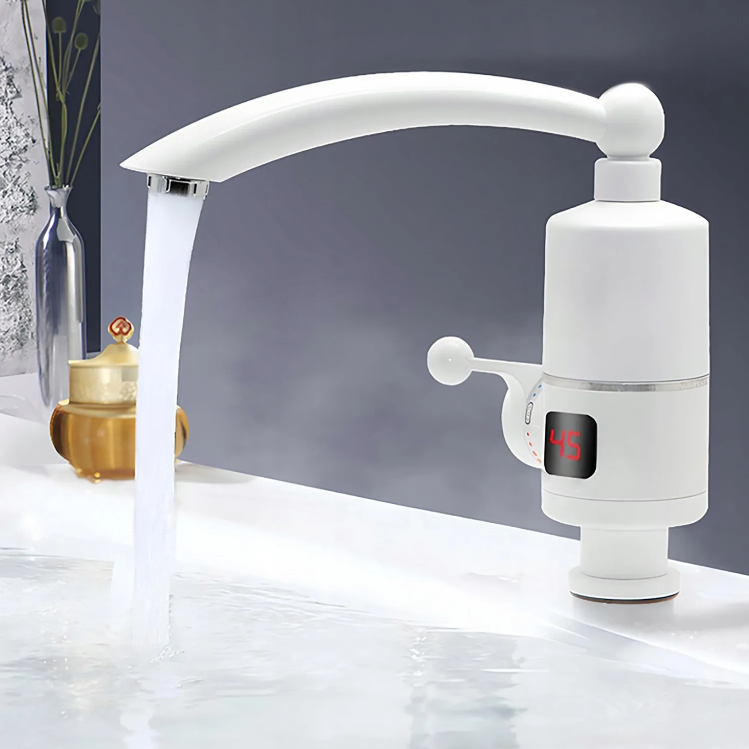 Przepływowy Podgrzewacz Wody Elektryczny Kran Turystyczny do Kuchni 3000W - obrazek 10