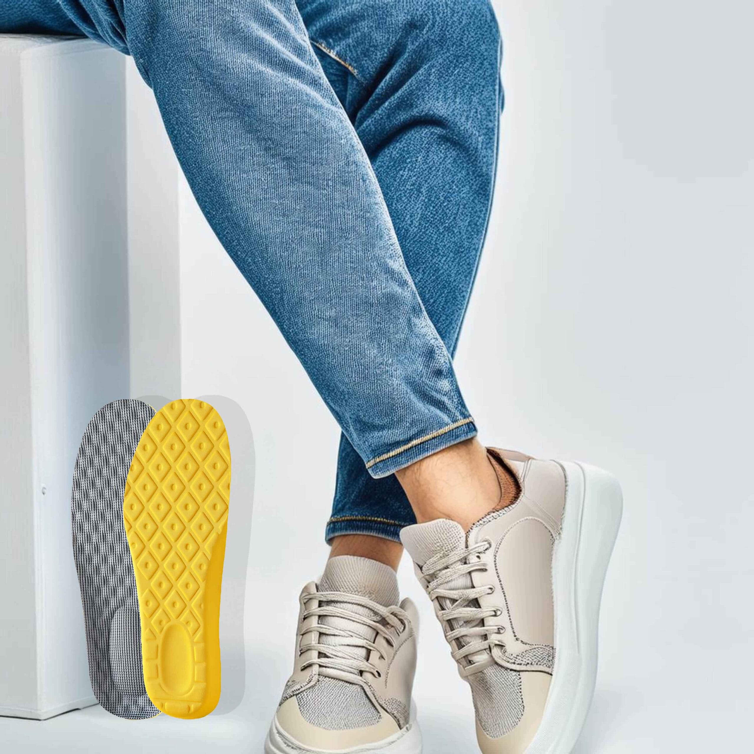 Miękkie Piankowe Wkładki do Butów Sportowych Roboczych na Ostrogę Piętową 2 Miękkie Piankowe Wkładki do Butów Sportowych Roboczych na Ostrogę Piętową - obrazek 2