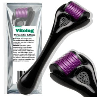 Derma Roller Mezoterapia Igłowa Masażer Roller Wałek do Masażu Twarzy 0,25 mm