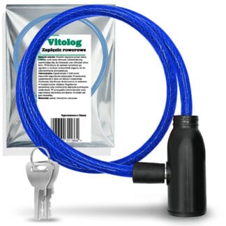 Zapięcie rowerowe zabezpieczenie do roweru linka blokada rowerowa kluczyk